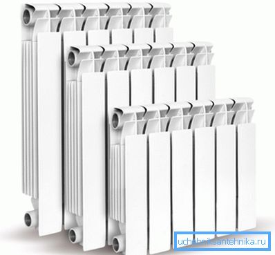 Radiadores seccionales de aluminio. Radiadores seccionales de aluminio.