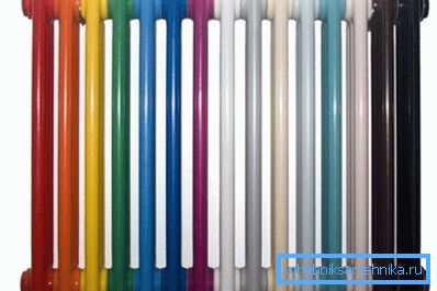 La gama de colores de revestimiento resistente al calor.