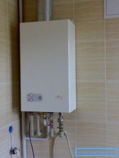 Calefacción independiente en el apartamento. Calefacción independiente en el apartamento.