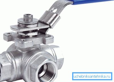 Grifo de corcho de acero inoxidable de tres vías