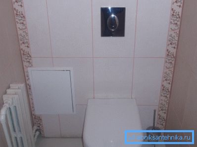 A través de la escotilla es fácil llegar a las válvulas, bloqueando el agua. A través de la escotilla es fácil llegar a las válvulas, bloqueando el agua.