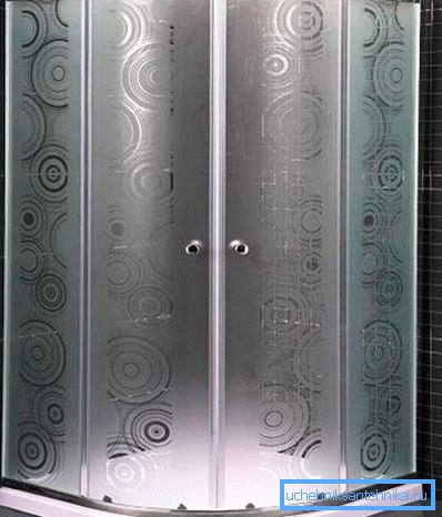 Mampara de plástico decorativa para cabina de ducha 90х90 Mampara de plástico decorativa para cabina de ducha 90х90
