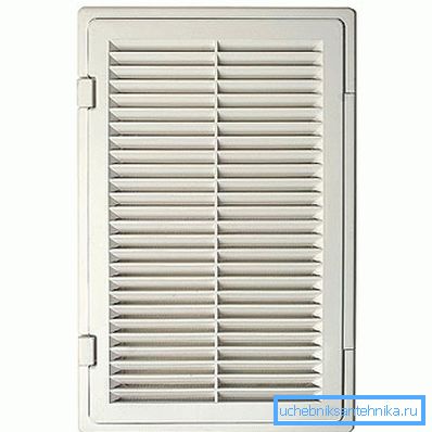 Panel decorativo de ventilación con puerta. Panel decorativo de ventilación con puerta.