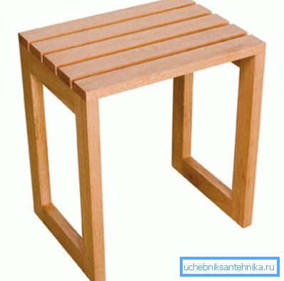 Taburete de madera para ducha, adecuado para usar en el baño o en la casa de campo Taburete de madera para ducha, adecuado para usar en el baño o en la casa de campo