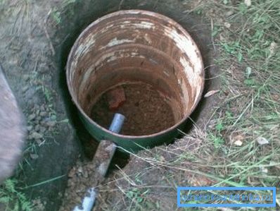 Para el drenaje de aguas residuales hacemos un simple tanque séptico de un barril. Para el drenaje de aguas residuales hacemos un simple tanque séptico de un barril.