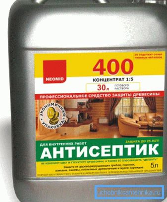 La madera debe ser tratada con antiséptico. La madera debe ser tratada con antiséptico.