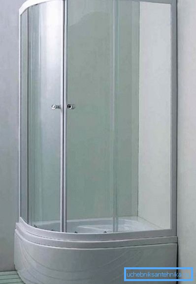 Cabina de ducha 100x80 cm con una bandeja profunda. Cabina de ducha 100x80 cm con una bandeja profunda.