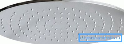 Cabezal de ducha de forma ovalada Cabezal de ducha de forma ovalada