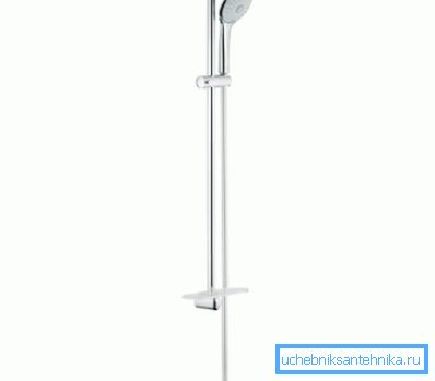 Barra de ducha de montaje semi fijo de 675 mm: una solución interesante y práctica con una amplia gama de configuraciones Barra de ducha de montaje semi fijo de 675 mm: una solución interesante y práctica con una amplia gama de configuraciones