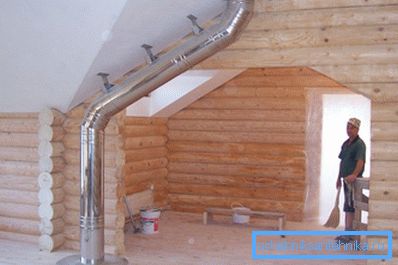 La chimenea debe ser fijada con soportes. La chimenea debe ser fijada con soportes.
