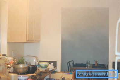 Cortina de humo en la cocina por escapes débiles.