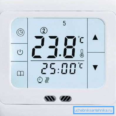 Panel de control electrónico para temperatura interior. Panel de control electrónico para temperatura interior.