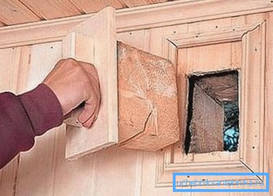 Ventilación natural en un baño de madera hágalo usted mismo. Ventilación natural en un baño de madera hágalo usted mismo.