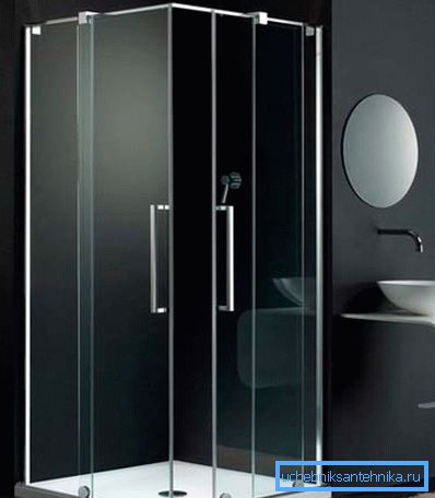 Ducha estética transparente ángulo 90 90 cm. Ducha estética transparente ángulo 90 90 cm.