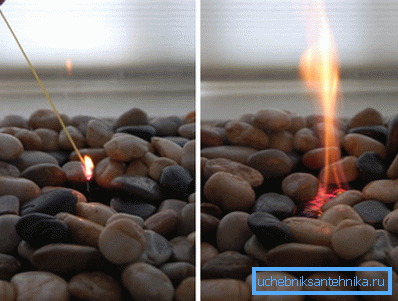 El etanol arde brillantemente, sin humo y hollín. El etanol arde brillantemente, sin humo y hollín.