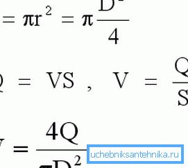 Fórmula para calcular el área del cilindro y el volumen de fluido que pasa a través de él. Fórmula para calcular el área del cilindro y el volumen de fluido que pasa a través de él.