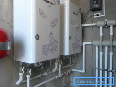 Calderas de gas en funcionamiento calefacción firma coreana Navien Calderas de gas en funcionamiento calefacción firma coreana Navien