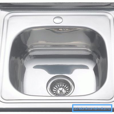 Fregadero de acero inoxidable brillante fregadero 500x500 Fregadero de acero inoxidable brillante fregadero 500x500