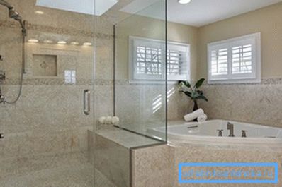 Interesante diseño del baño y ducha en la misma habitación. Interesante diseño del baño y ducha en la misma habitación.