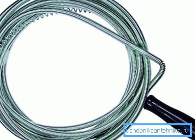Deshacerse de la obstrucción de la carcasa con un cable. Deshacerse de la obstrucción de la carcasa con un cable.
