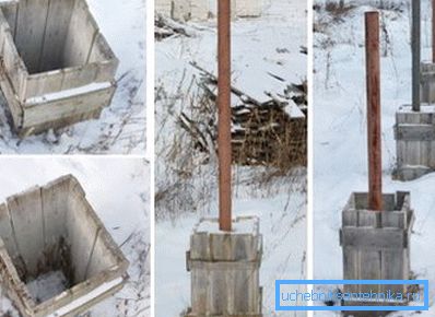 Realización de columnas de hormigón en base al material que se utilizaba. Realización de columnas de hormigón en base al material que se utilizaba.