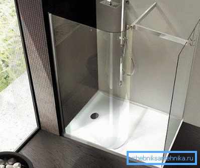 Cabina de ducha tipo abierto 110x80 sin techo. Cabina de ducha tipo abierto 110x80 sin techo.