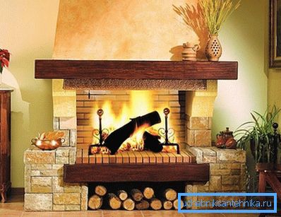 Chimenea - hermosa, pero no la más efectiva para el diseño de calefacción Chimenea - hermosa, pero no la más efectiva para el diseño de calefacción