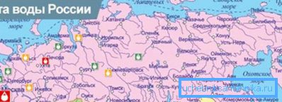 Mapa del agua del grifo de la Federación de Rusia. Mapa del agua del grifo de la Federación de Rusia.