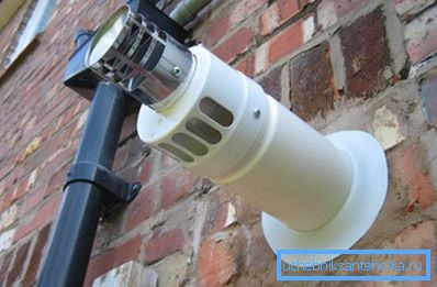 Chimenea coaxial. Chimenea coaxial.