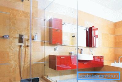 El concepto de diseño de un cuarto de baño moderno. El concepto de diseño de un cuarto de baño moderno.