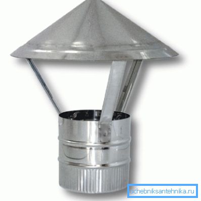 Deflector cónico para chimenea. Deflector cónico para chimenea.