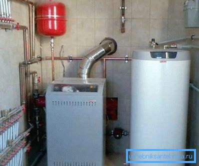 Sala de calderas con equipamiento instalado. Sala de calderas con equipamiento instalado.