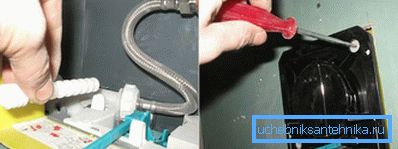 3963 Sujetar el botón con tornillos de plástico.