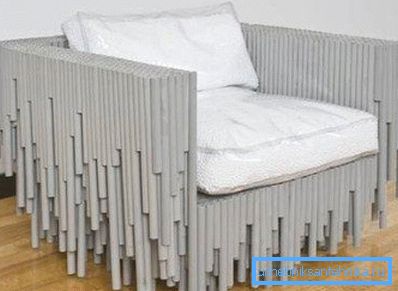 La silla, hecha de materiales de polipropileno, tiene un aspecto original, pero al mismo tiempo tiene un alto costo, ya que su fabricación requiere una gran cantidad de tuberías y pegamento especial. La silla, hecha de materiales de polipropileno, tiene un aspecto original, pero al mismo tiempo tiene un alto costo, ya que su fabricación requiere una gran cantidad de tuberías y pegamento especial.