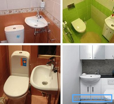 Pequeños lavabos para diferentes tipos de inodoro. Pequeños lavabos para diferentes tipos de inodoro.