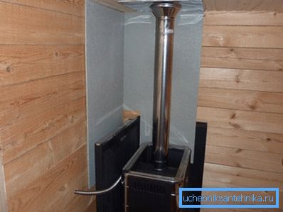 El lugar donde se ubica la estufa y está conectado a la chimenea también debe asegurarse con materiales ignífugos. El lugar donde se ubica la estufa y está conectado a la chimenea también debe asegurarse con materiales ignífugos.