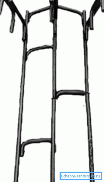 Escalera de metal alcantarilla CL 1 Escalera de metal alcantarilla CL 1