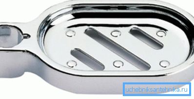 Jabonera de metal para barras de ducha Jabonera de metal para barras de ducha