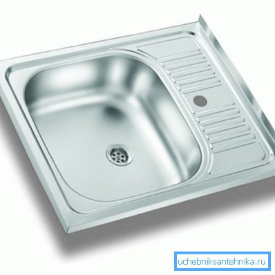 Fregadero de metal para cocina 50x60 cm. Fregadero de metal para cocina 50x60 cm.