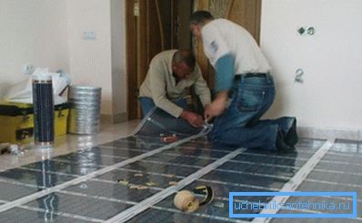 Instalacion de piso de pelicula.