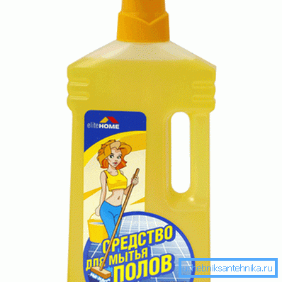 Es mejor lavar los pisos no solo con agua, sino con un compuesto especial. Es mejor lavar los pisos no solo con agua, sino con un compuesto especial.