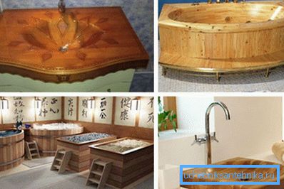 En la foto - tipos de fregaderos de madera. En la foto - tipos de fregaderos de madera.