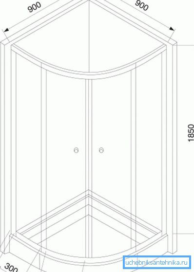 La foto muestra el dibujo y las principales dimensiones de la cabina abierta. La foto muestra el dibujo y las principales dimensiones de la cabina abierta.
