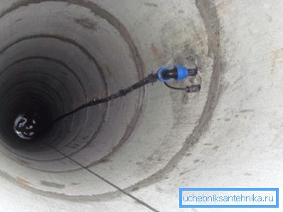 La foto muestra la fontanería en el pozo habitual. La foto muestra la fontanería en el pozo habitual.