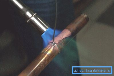 La foto muestra el proceso de soldadura a alta temperatura. La foto muestra el proceso de soldadura a alta temperatura.