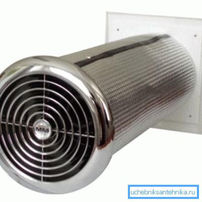 En la foto - el ventilador de admisión. En la foto - el ventilador de admisión.