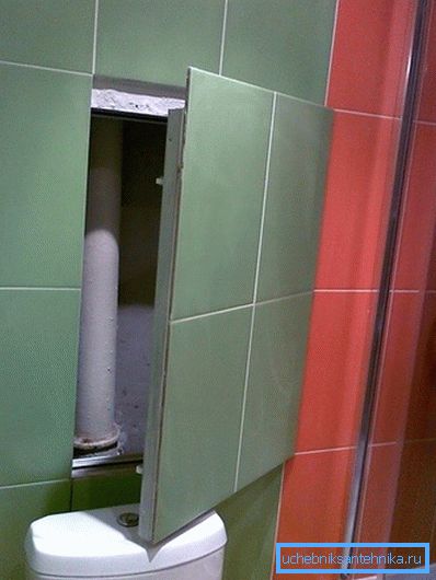 En la foto - estamos escondiendo la alcantarilla detrás del muro falso En la foto - estamos escondiendo la alcantarilla detrás del muro falso
