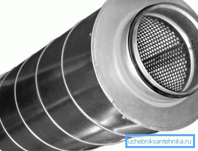 En la foto - un silenciador tubular. En la foto - un silenciador tubular.