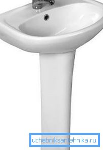En la foto - un mini lavabo angular tipo 