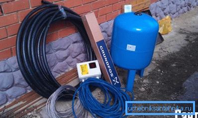 El equipo mínimo requerido para un sistema autónomo de suministro de agua. El equipo mínimo requerido para un sistema autónomo de suministro de agua.